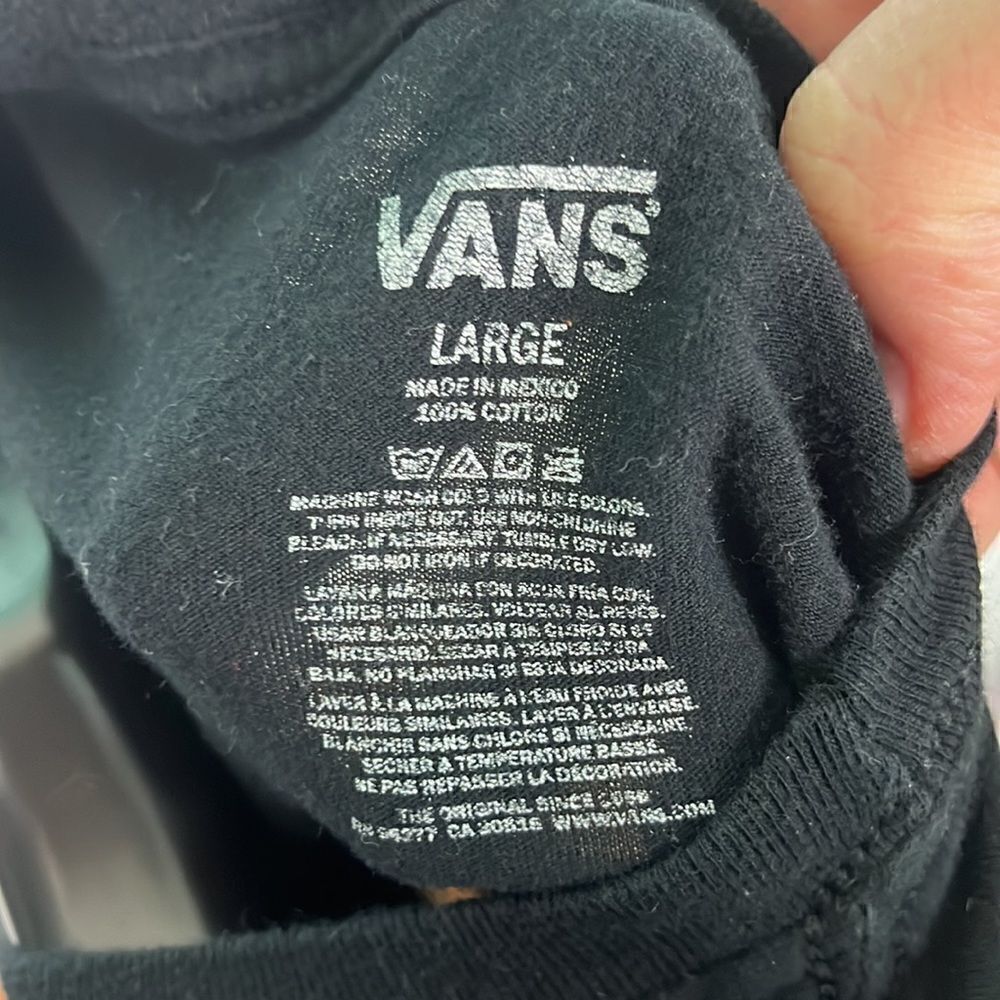 Vans Men's Off Thewalls Deck The Halls Tee Black Large View 5